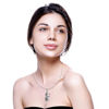 Picture of Sterling Silver Goddess Sekhmet Healing Amulet Necklace