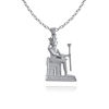 Picture of Sterling Silver God Amun Necklace Egyptian Royal amulet