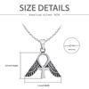 Picture of Sterling Silver Winged Ankh Key Of Life Necklace Ancient Egyptian Amulet