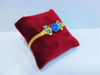 Picture of Sparkle Blue Opal Gold Sun Disc Wadjet Bracelet