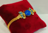 Picture of Sparkle Blue Opal Gold Sun Disc Wadjet Bracelet