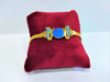 Picture of Sparkle Blue Opal Gold Sun Disc Wadjet Bracelet