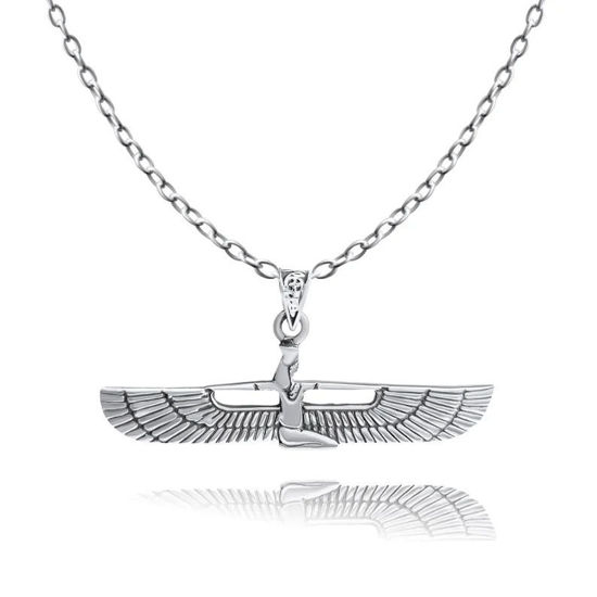 Picture of Sterling Silver Goddess Isis Necklace Ancient Egyptian Jewelry
