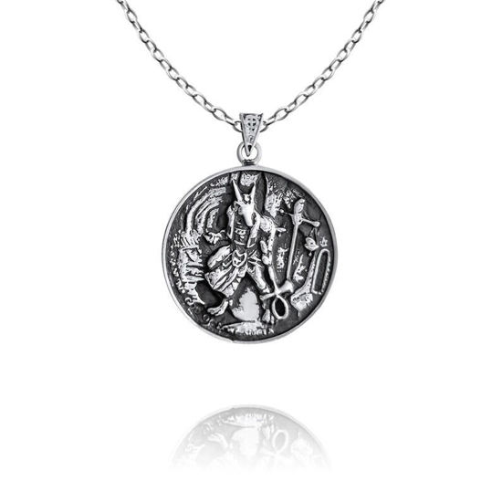 Picture of Sterling Silver God Anubis Necklace Ancient Egypt God
