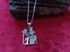 Picture of God Horus On The Throne Silver Necklace