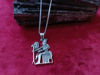 Picture of God Horus On The Throne Silver Necklace
