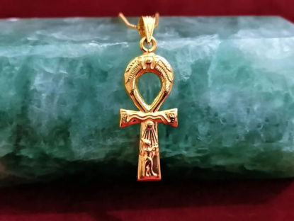 Picture of Akhenaton Ankh Gold Necklace