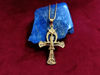 Picture of Was Scepter Horus Ankh Gold Necklace