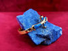 Picture of Sparkle Blue Opal Gold Ankh Bangle