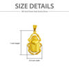 Picture of Gold Plated Egyptian Scarab Beetle Pendant