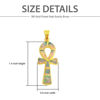 Picture of Gold Plated Key Of Life Ankh Opal Pendant