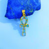 Picture of Gold Plated Key Of Life Ankh Opal Pendant