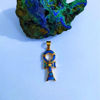 Picture of Gold Plated Key Of Life Ankh Opal Pendant