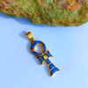 Picture of Gold Plated Key Of Life Ankh Opal Pendant