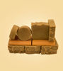 Picture of Yogurt and Cucumber Handcrafted Face Soap – Brown Round Bar