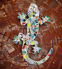 Picture of Mosaic Gecko; Mosaic Lizard; Mosaic salamander; Mosaic Reptile; Colorful Mosaic Gecko