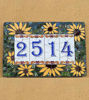 Picture of Custom made mosaic house number; inspirational mosaic house number; tailor made mosaic house number; Portuguese tile mosaic house number