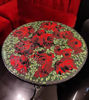 Picture of Red Rose Floral Bistro/Cafe/Kitchen Round Mosaic Tabletop