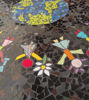 Picture of ONE LOVE mosaic tabletop; Earth day mosaic tabletop; Children and Love mosaic table; Patio mosaic table; Garden mosaic table; Terrace Table