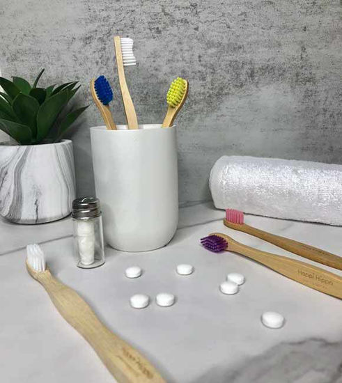 Picture of Natural Bamboo Kids Toothbrush: Eco-Friendly, BPA-Free for Gentle Oral Care