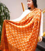 Picture of Hand-Painted Pure Silk Shawl | Ethnic Indian Silk Scarf | Artisan-Made Luxury Wrap & Gift