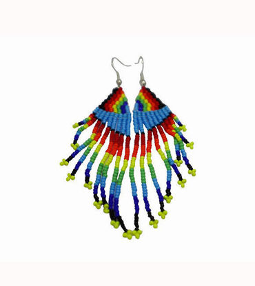 Picture of Rainbow Wings Earrings Maasai Handmade African Beaded Earrings Gifts For Her