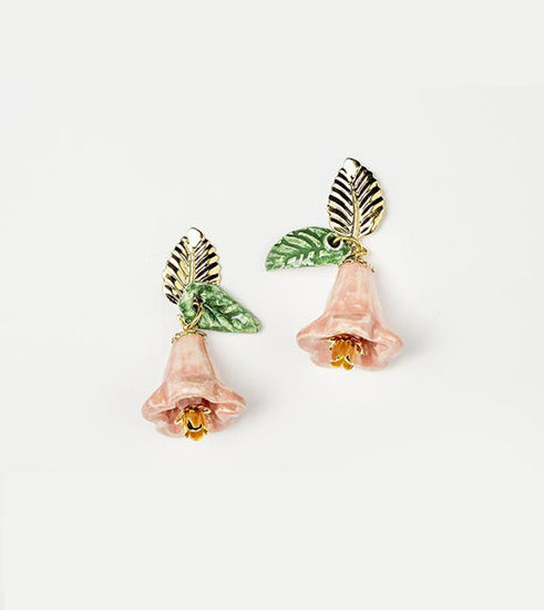Picture of Pink bell earrings