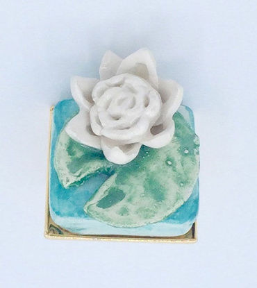Picture of Ceramic lotus flower ring