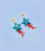 Picture of Blue Starfish Drop | Coral_Gold Plated Ceramic Earring