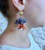 Picture of Blue fish with coral and pearl