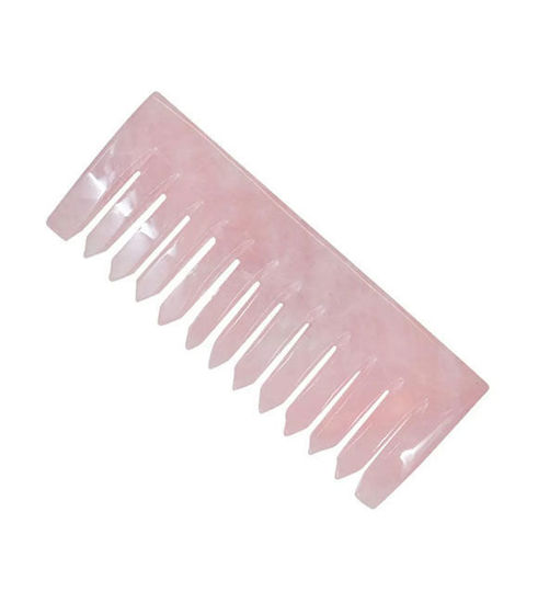 Picture of ROSE QUARTZ CRYSTAL HAIR COMB