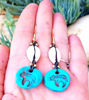 Picture of Sacred Zuni Bear Long Tribal Earrings, Native earrings, Sacred Bear, Boho Earrings,Light Earrings, Lakota, Artesanía Los Molinos