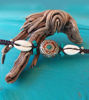 Picture of Amazing Original Vintage Bead , Cowrie shell and Turquoise Tribal Healing Bracelet