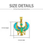 Picture of God Horus Of Protection Gold Filled Opal Pendant