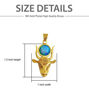 Picture of Goddess Hathor Cow Head Form Gold Filled Opal Pendant