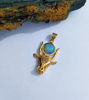 Picture of Goddess Hathor Cow Head Form Gold Filled Opal Pendant