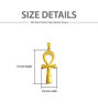 Picture of Gold Filled Key Of Life Ankh Akhenaton Prayers Pendant