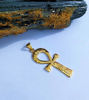 Picture of Gold Filled Key Of Life Ankh Akhenaton Prayers Pendant