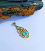 Picture of Gold Winged Royal Scarab Of Rebirth Opal Pendant