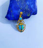 Picture of Gold Winged Royal Scarab Of Rebirth Opal Pendant