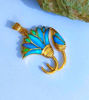 Picture of Lotus Flower Gold Filled Opal Pendant