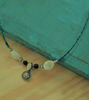 Picture of Real Solid Silver Sacred Vintage Pendant Green Turquoise Heishi Beads High Grade Healing Moonstone and Stainless Steel Round Beads Necklace