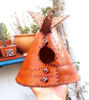 Picture of BIG teepee-Teepee Leather Handcrafted Incense Burner⇻ Native American Style Incense ⇻ Handcrafted One of kind Teepee Statue Incense Burner