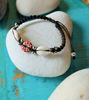 Picture of Unique ArtesaniaLosMolinos Designed Vintage Glass and Silver White Brass Beads Handmade Bracelet, Tribal Art, Spirit Connection Bracelet