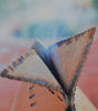 Picture of Teepee Leather Handcrafted Incense Burner⇻ Native American Style Incense Burner ⇻ Handcrafted One of kind Teepee Statue Incense Burner