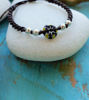 Picture of Unique ArtesaniaLosMolinos Designed Vintage Glass and Silver White Brass Beads Handmade Bracelet, Tribal Art, Spirit Connection Bracelet