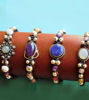 Picture of Healing Labradorite, Amethyst, Blue Quartz, Moonstone Handmade Artesania Los Molinos Design Adjustable Organic Cord Bracelet 1pc