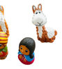Picture of Lamas and Nativity Scene.