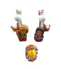 Picture of Lamas and Nativity Scene.