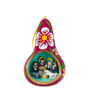 Picture of Gourd Carved.Nativity Scene.Mate Burilado.Tree ornament.ONE PIECE.